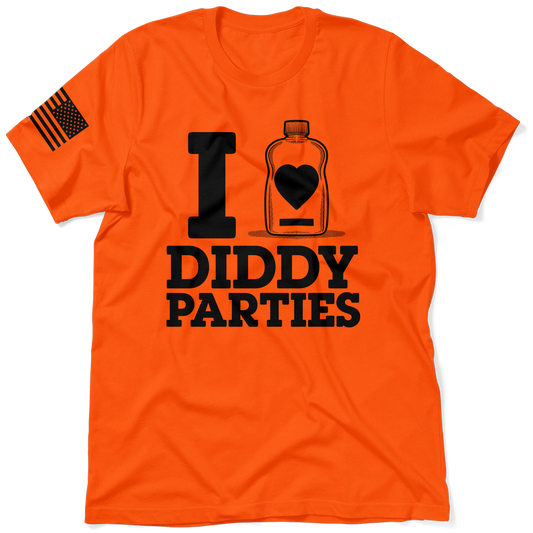 I Love Did*y Parties - Safety Orange Hi-Vis Workwear