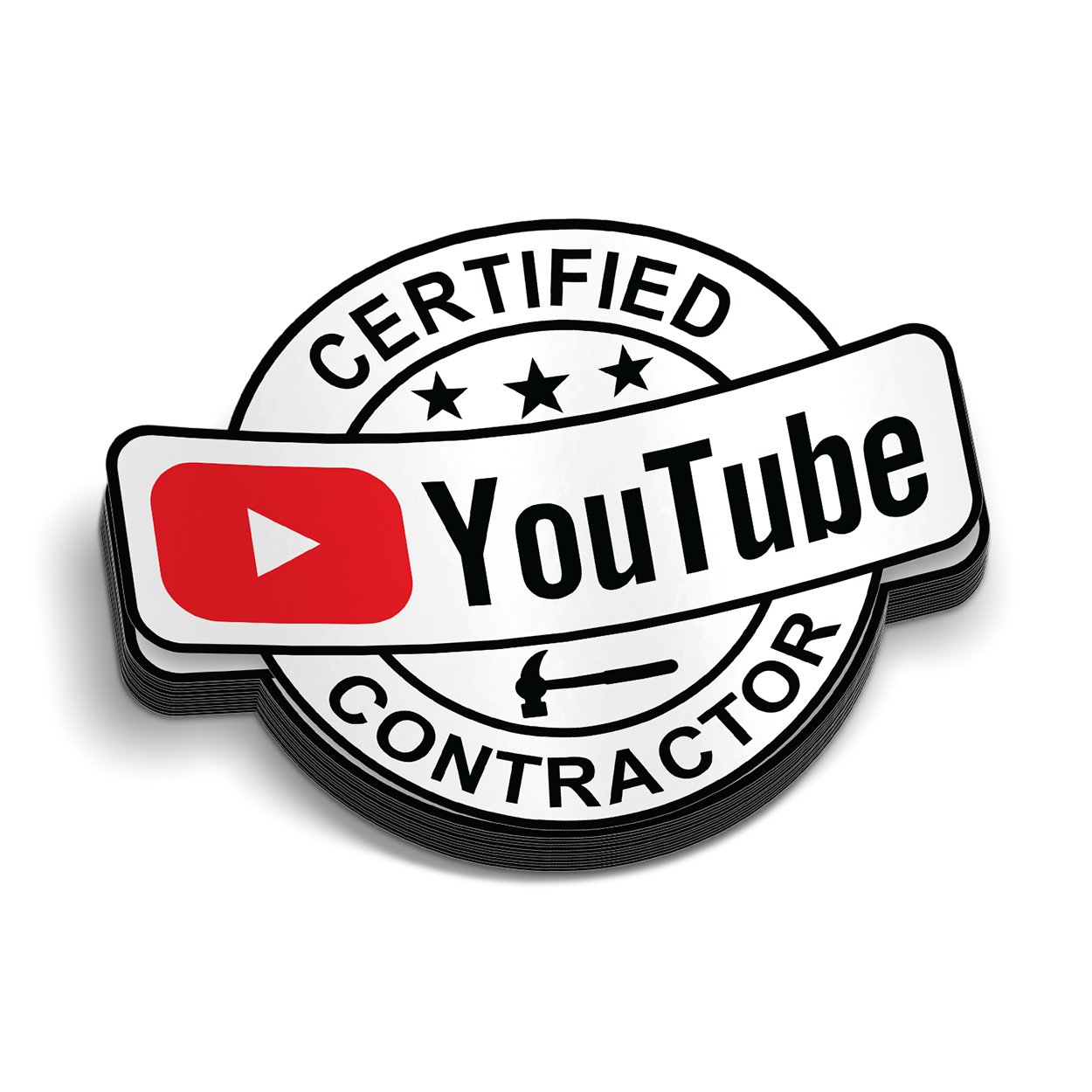 YT Contractor Hard Hat Decal