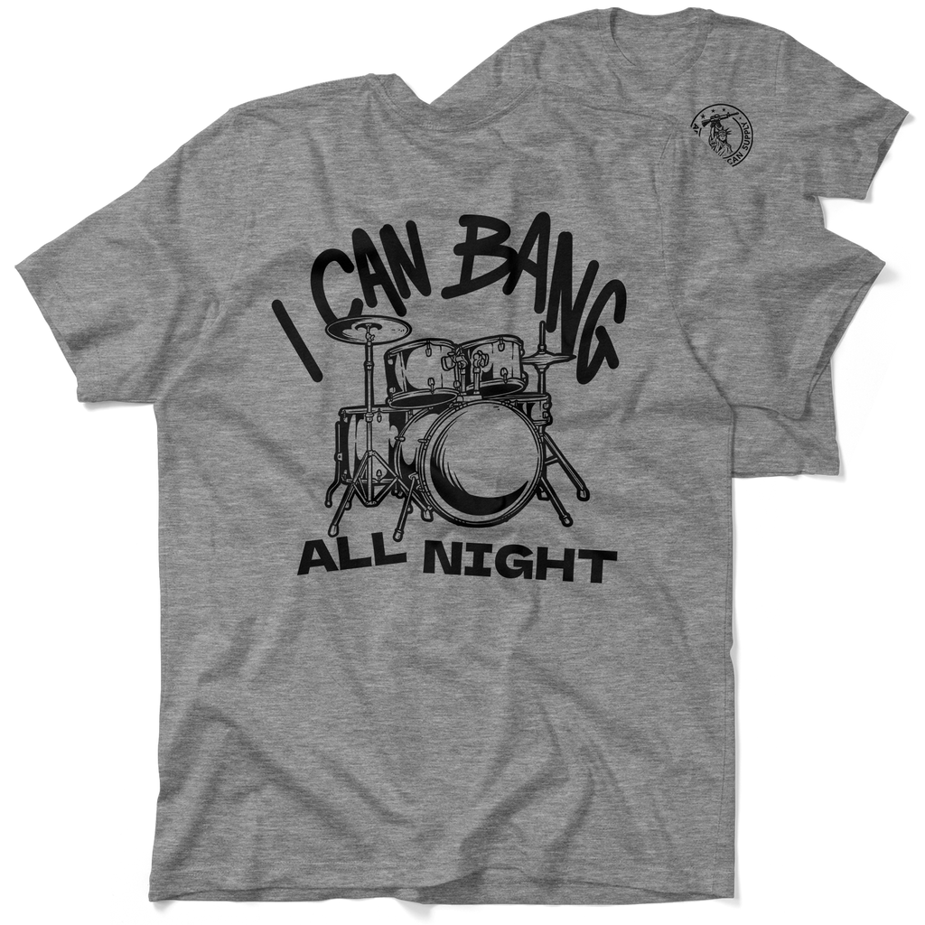 Bang All Night - Heather Gray T-Shirt