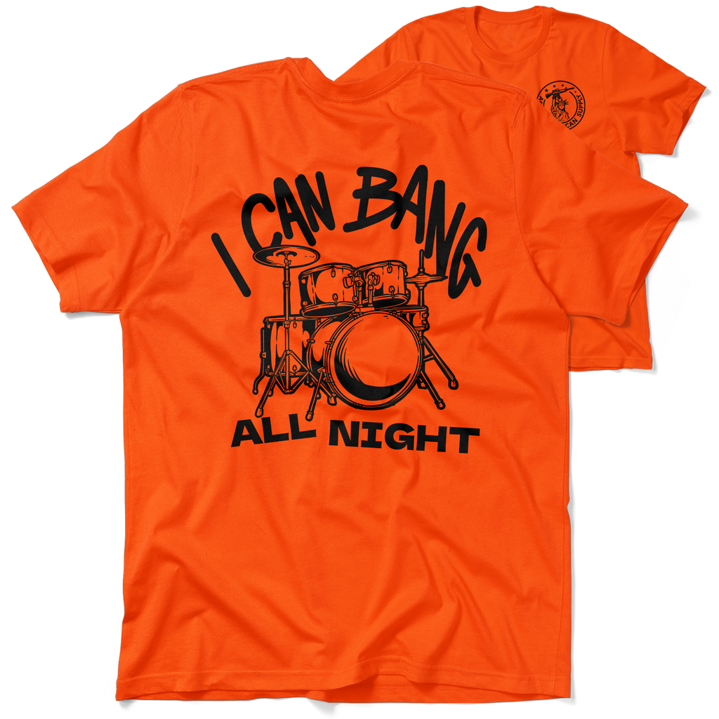 Bang All Night - Safety Orange T-Shirt