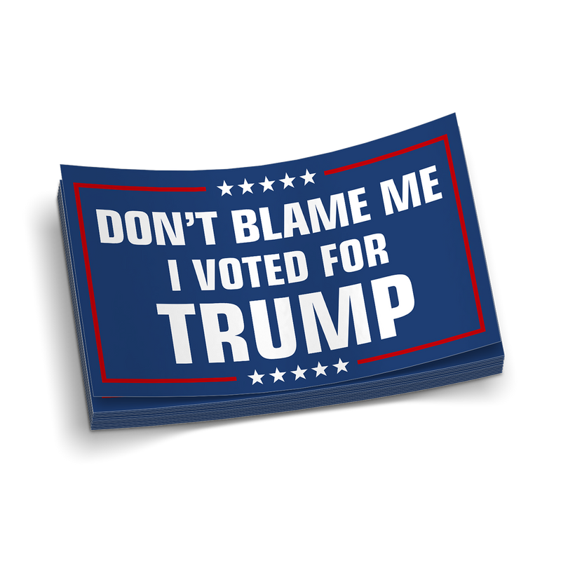 Don't Blame Me Decal