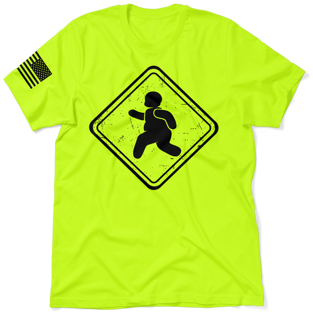 Fatty Crossing - Safety Yellow T-Shirt