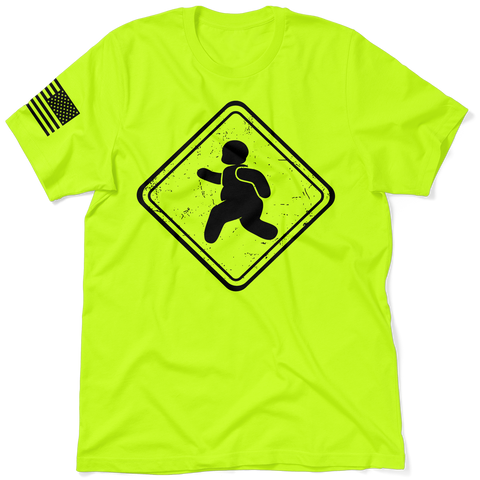 Fatty Crossing - Safety Yellow T-Shirt