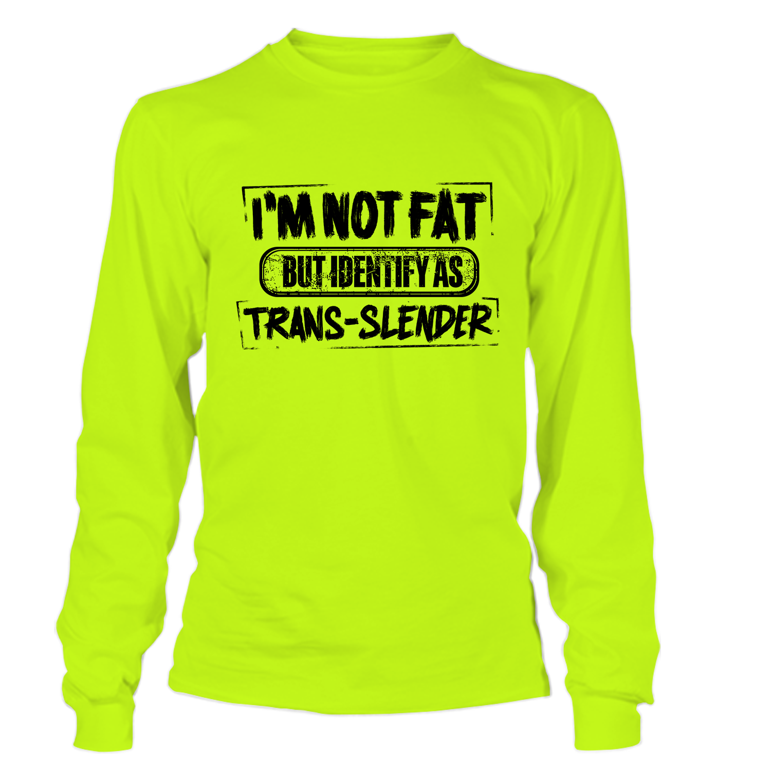 TransSlender - Long Sleeve Safety Yellow Hi-Vis T-Shirt