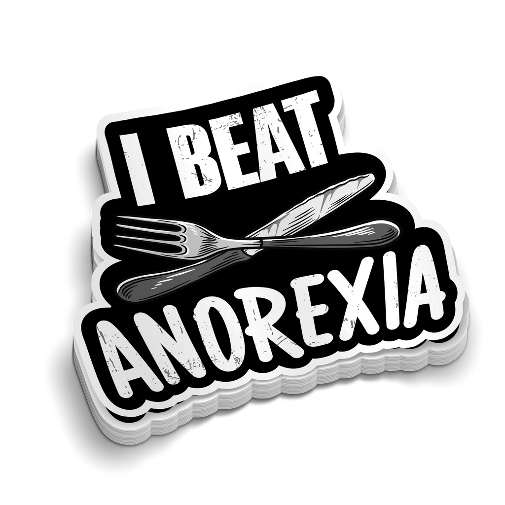 Beat Anorexia  Hard Hat Decal