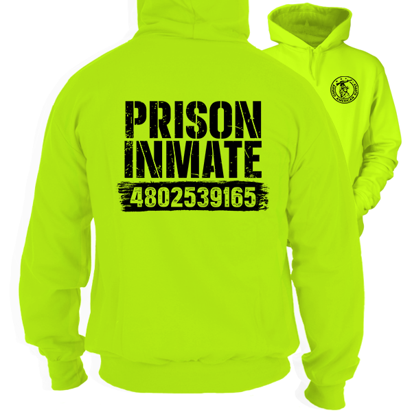 Prison Inmate - Safety Yellow Hi-Vis Hoodie Workwear