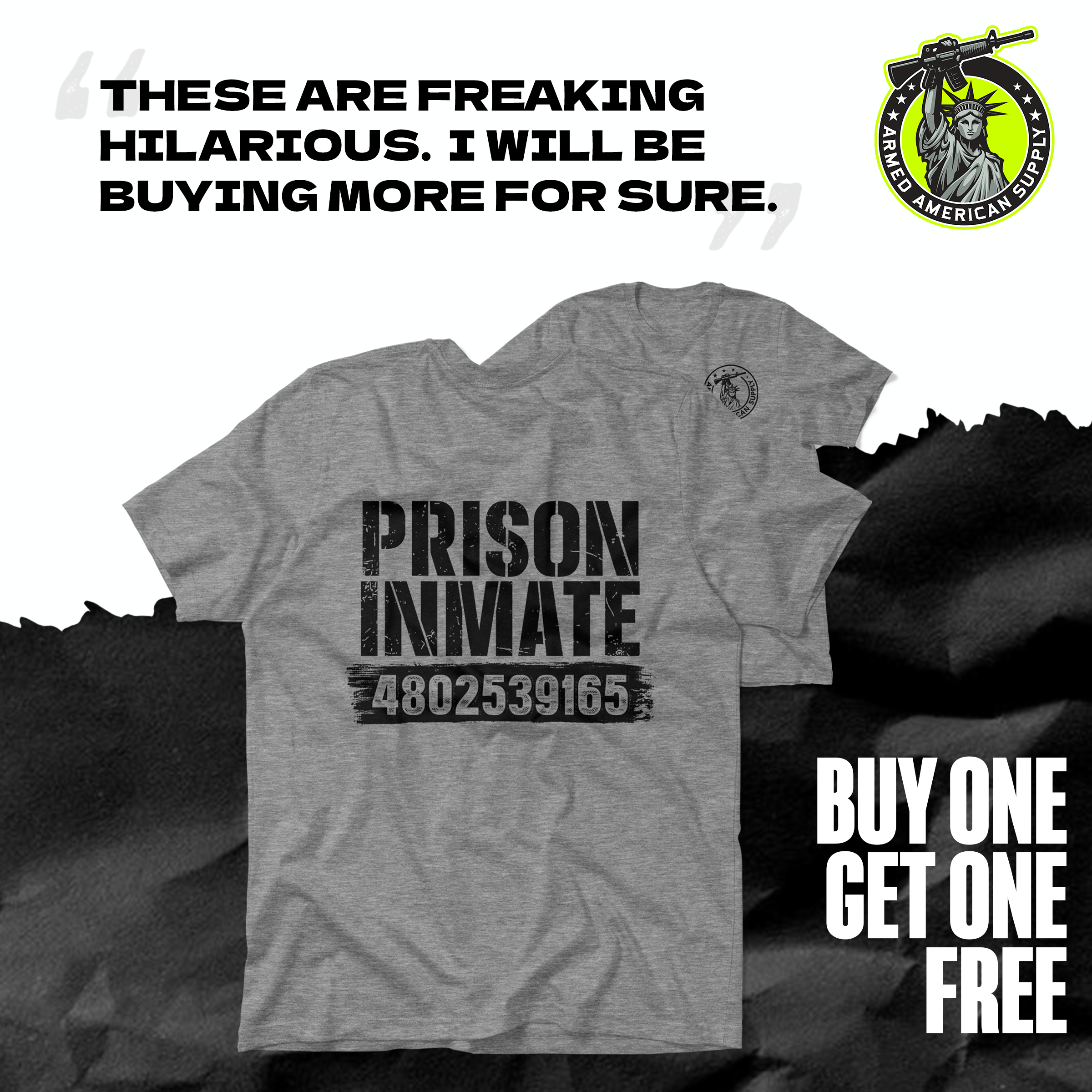 Prison Inmate - Heather Gray T-Shirt