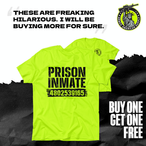 Prison Inmate - Safety Yellow Hi-Vis T-Shirt