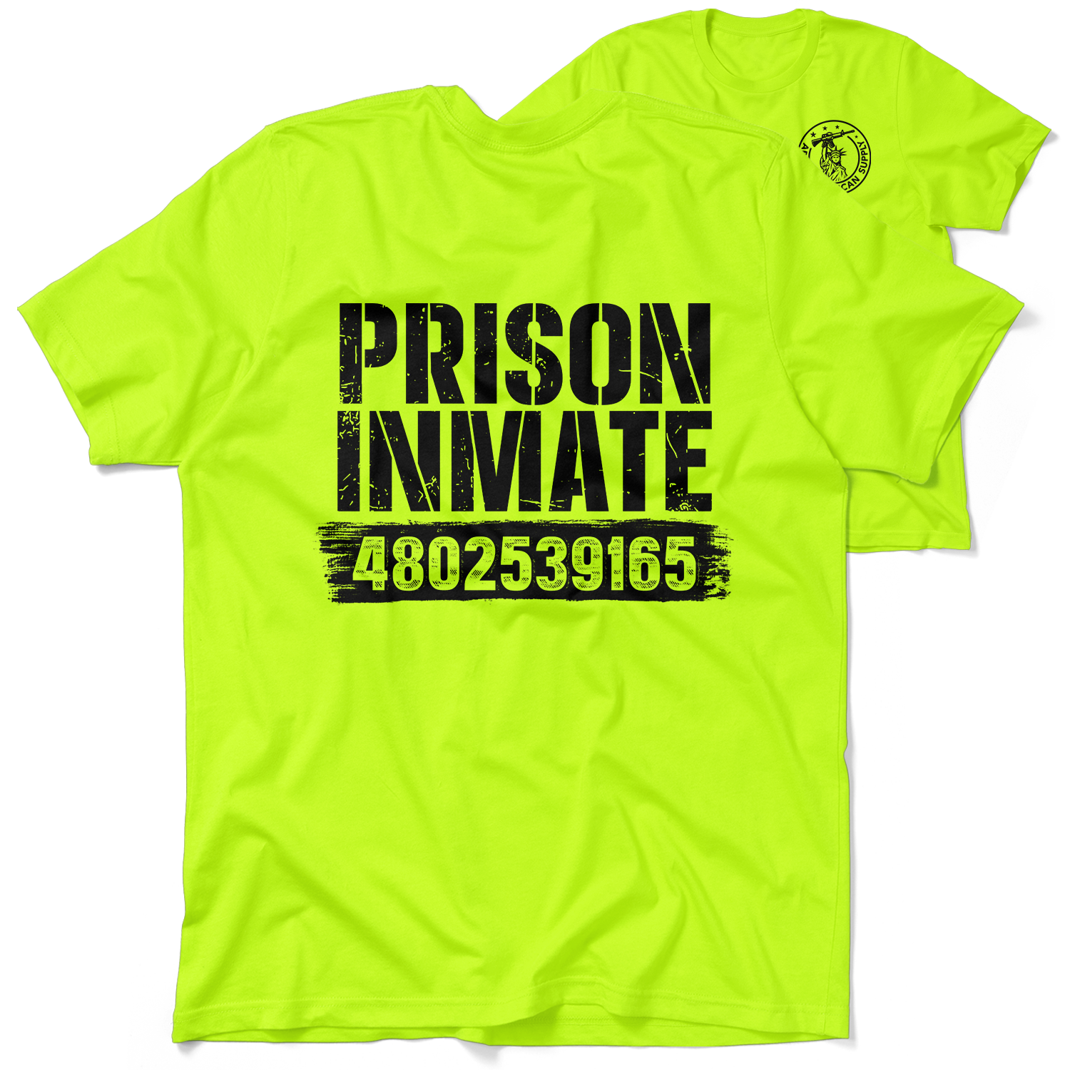 Prison Inmate - Safety Yellow Hi-Vis T-Shirt