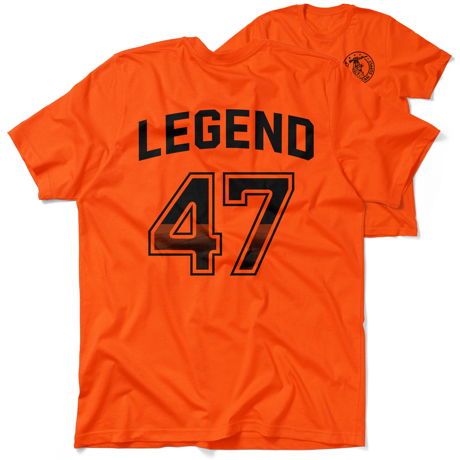 47 Legend - Safety Orange Hi-Vis T-Shirt