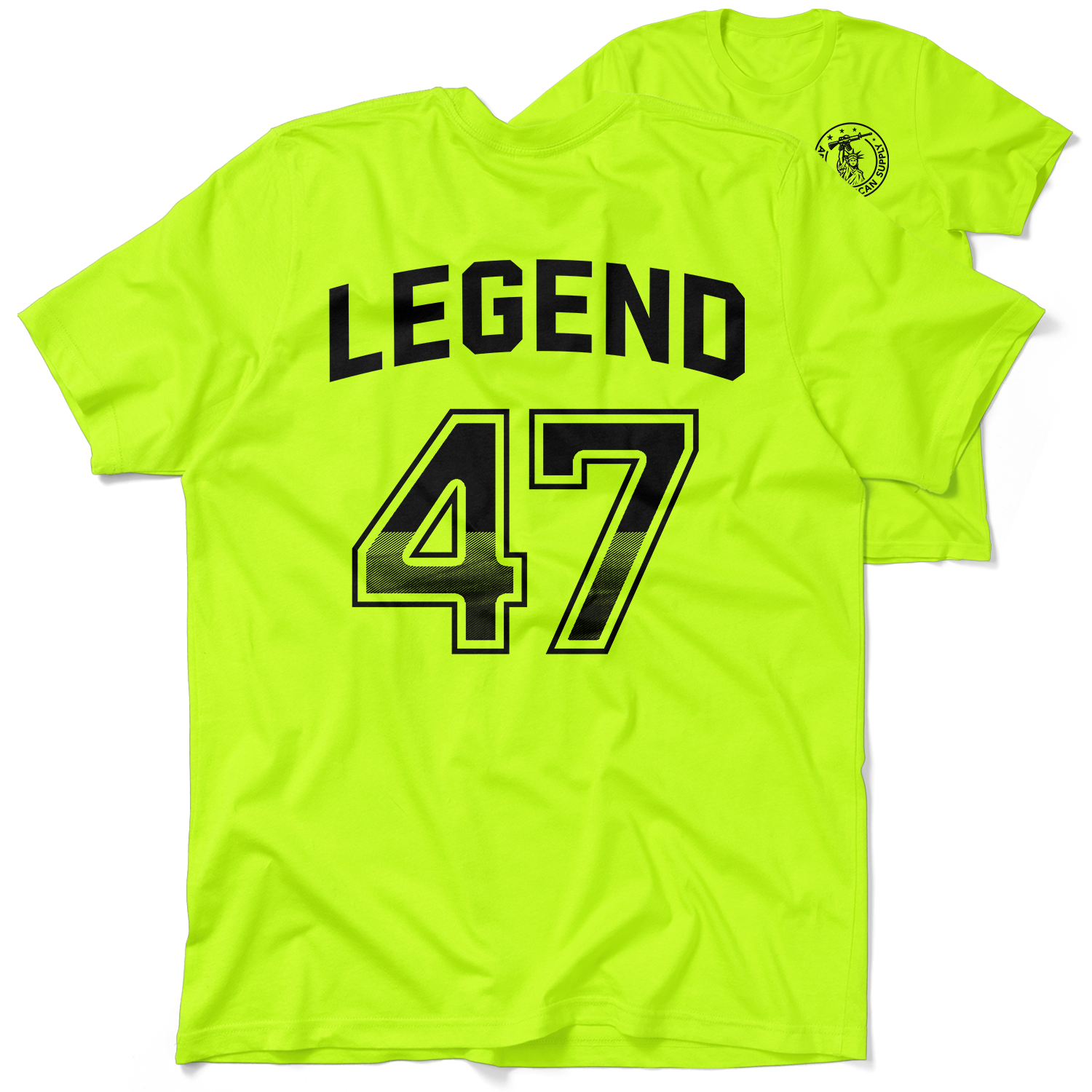 47 Legend - Safety Yellow Hi-Vis T-Shirt