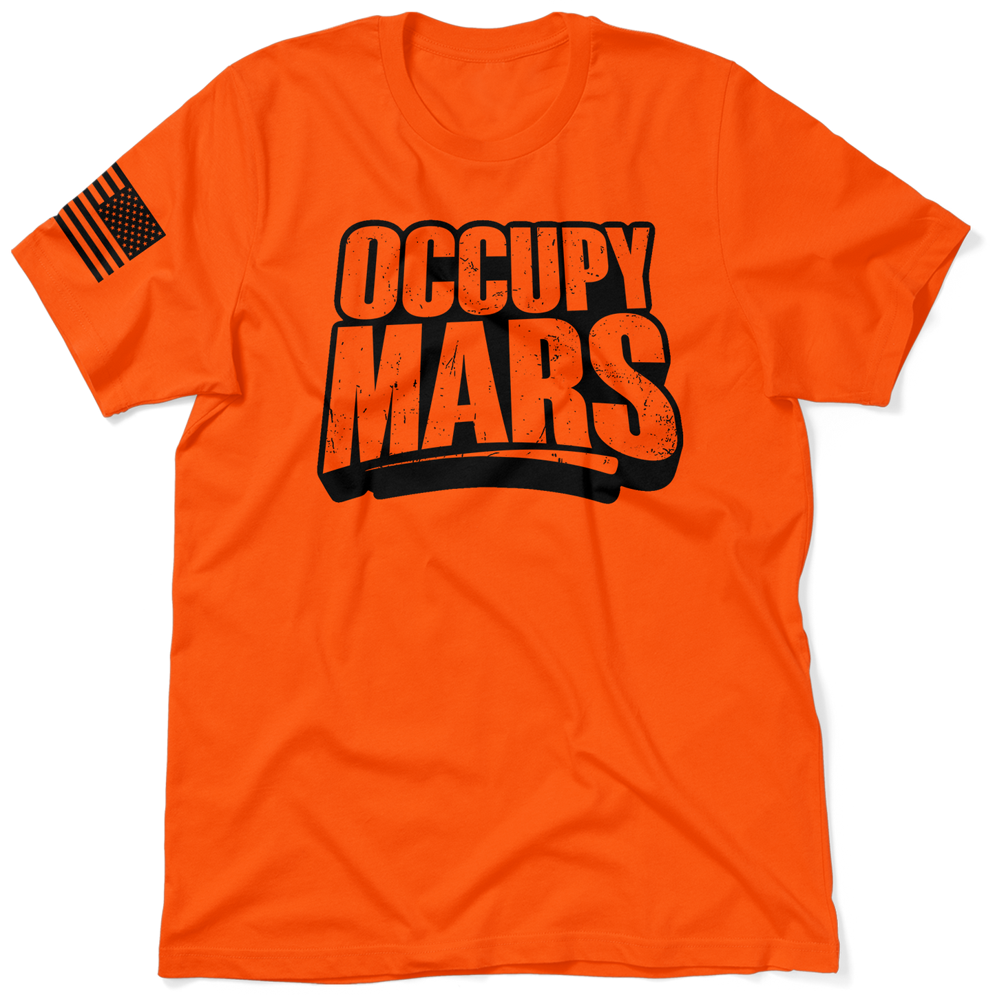 Occupy Mars - Safety Orange T-Shirt