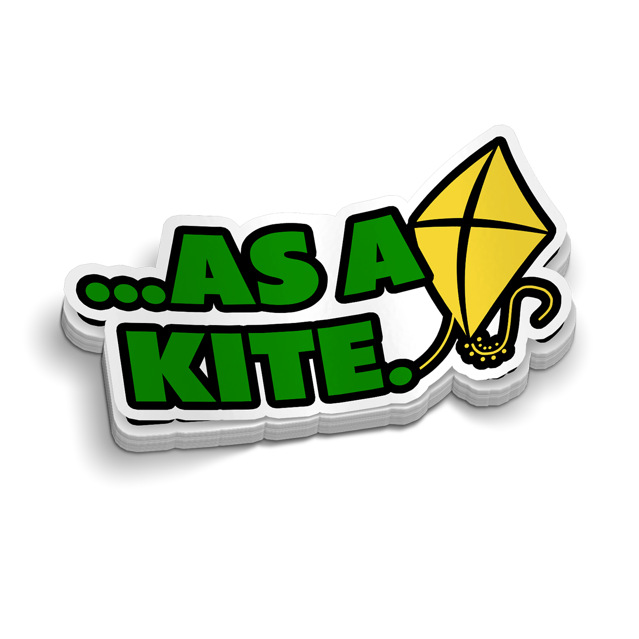 As A Kite Hard Hat Decal