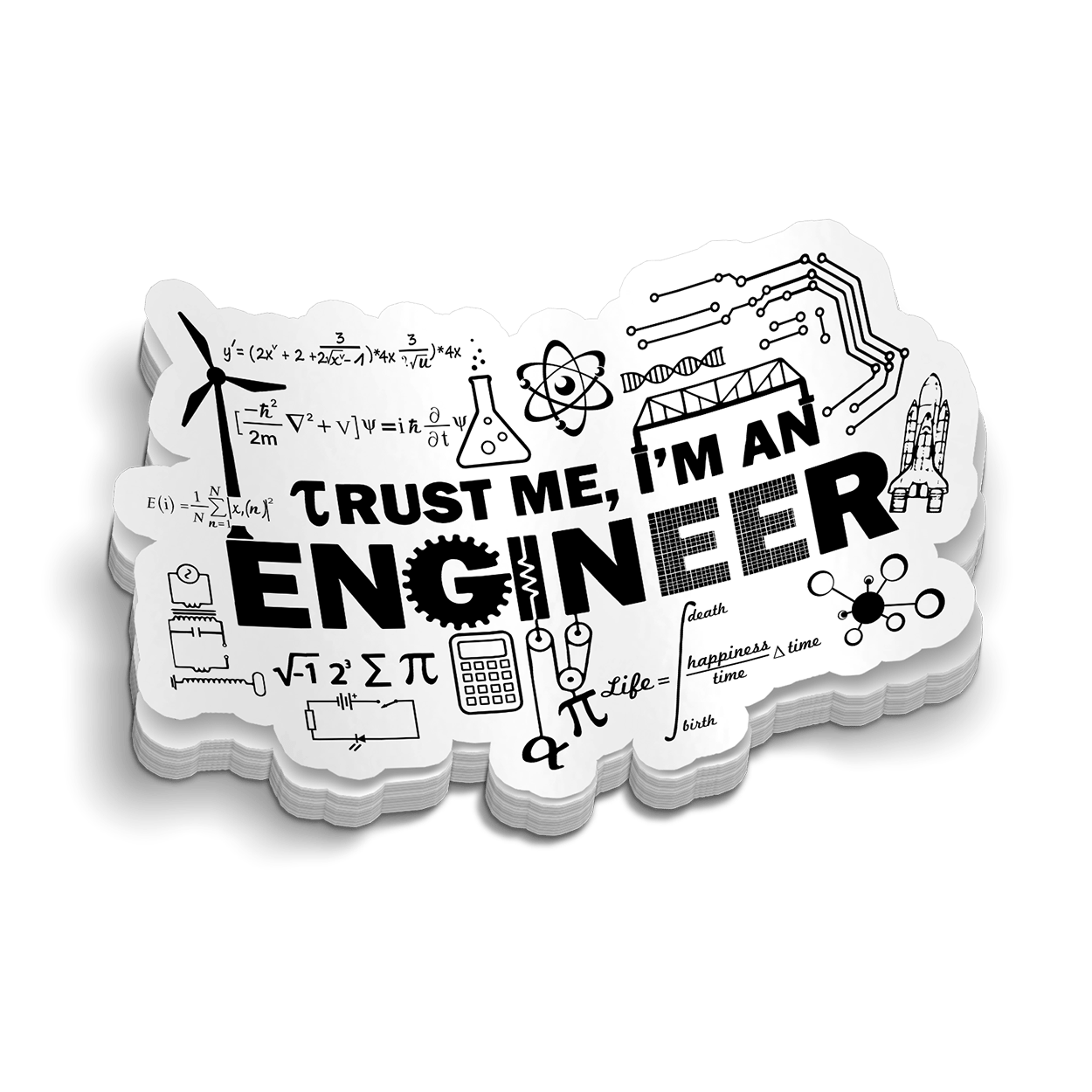 Engineer Hard Hat Decal – Armed American Supply