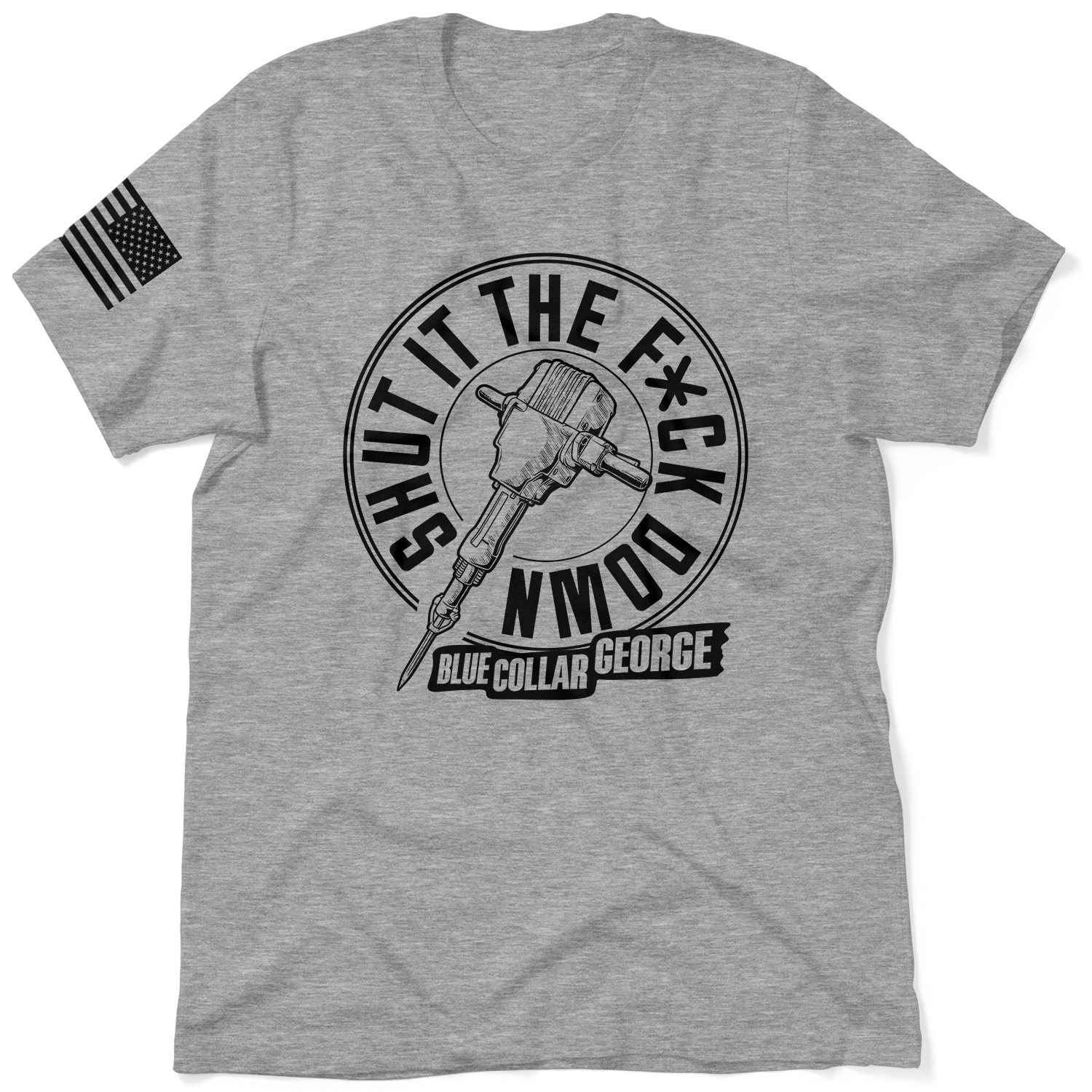 Blue Collar George Shut It - Heather Gray T-Shirt