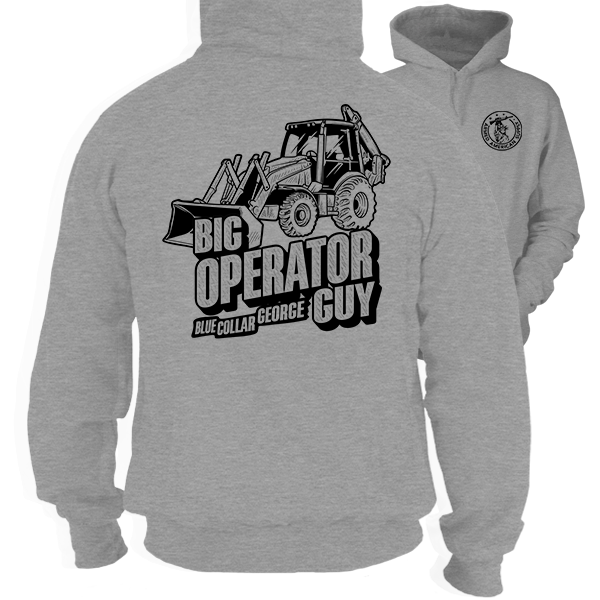 Blue Collar George - Big Operator - Heather Gray Hoodie