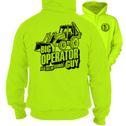 Blue Collar George - Big Operator - Safety Hi-Vis Hoodie