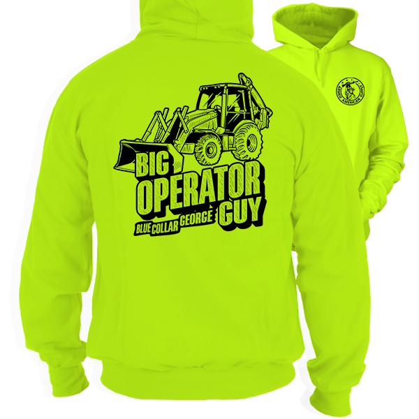 Blue Collar George - Big Operator - Safety Hi-Vis Hoodie