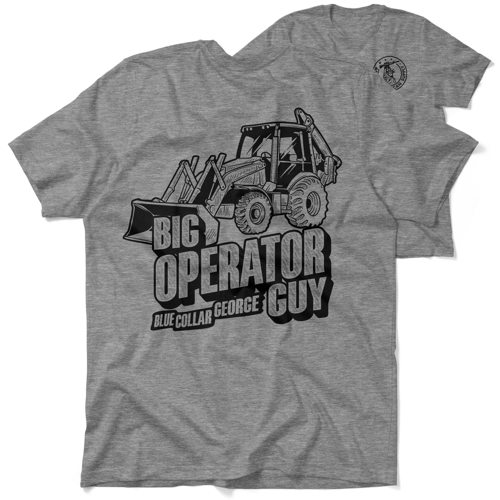 Blue Collar George Big Operator - Heather Gray T-Shirt