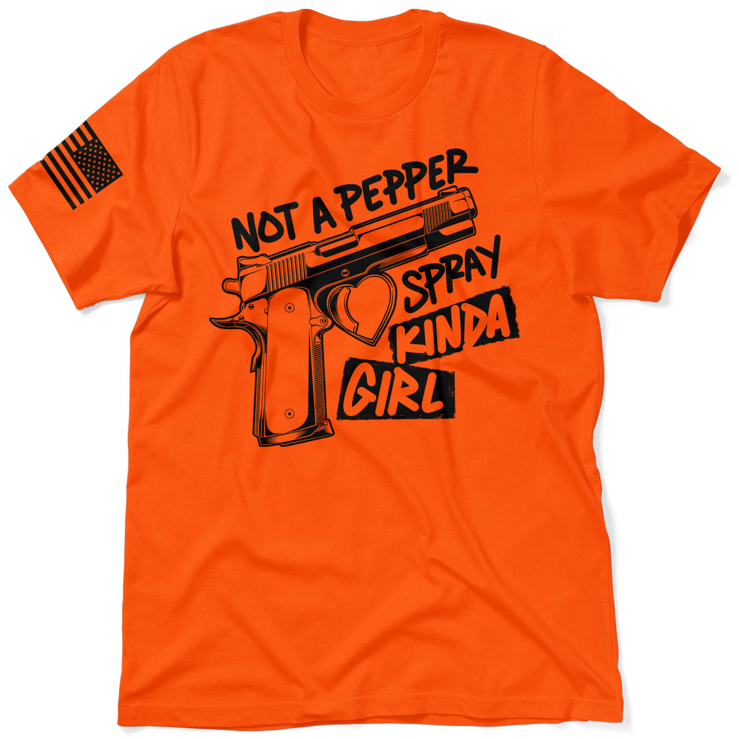 Pepper Spray Kind Of Girl - Safety Yellow T-Shirt