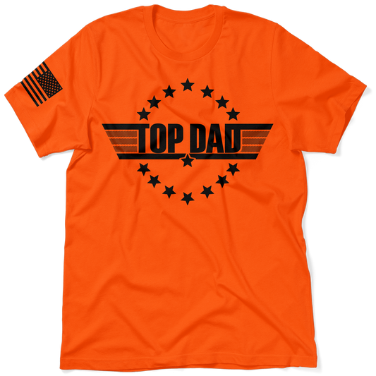 Top Dad - Safety Orange T-Shirt