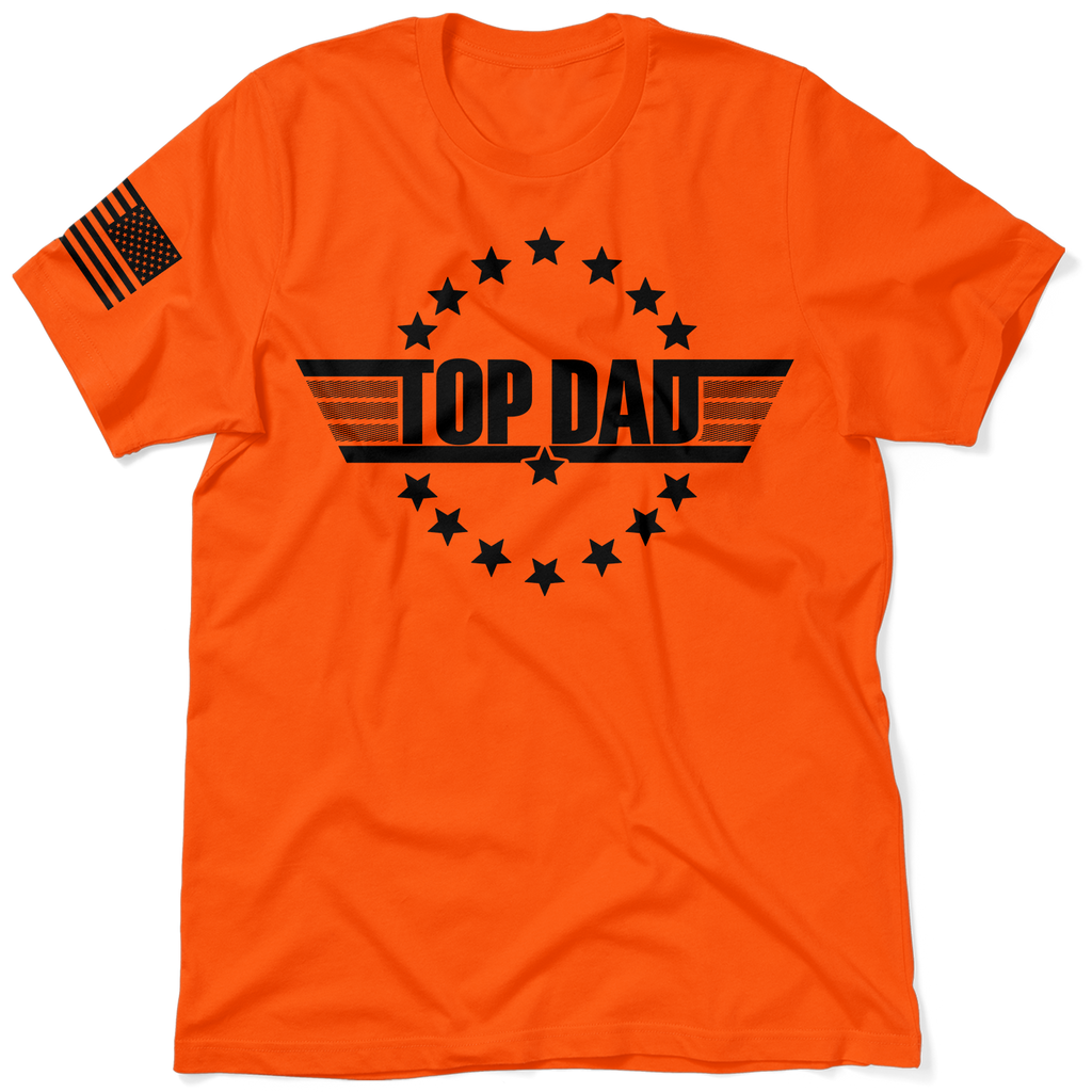 Top Dad - Safety Orange T-Shirt