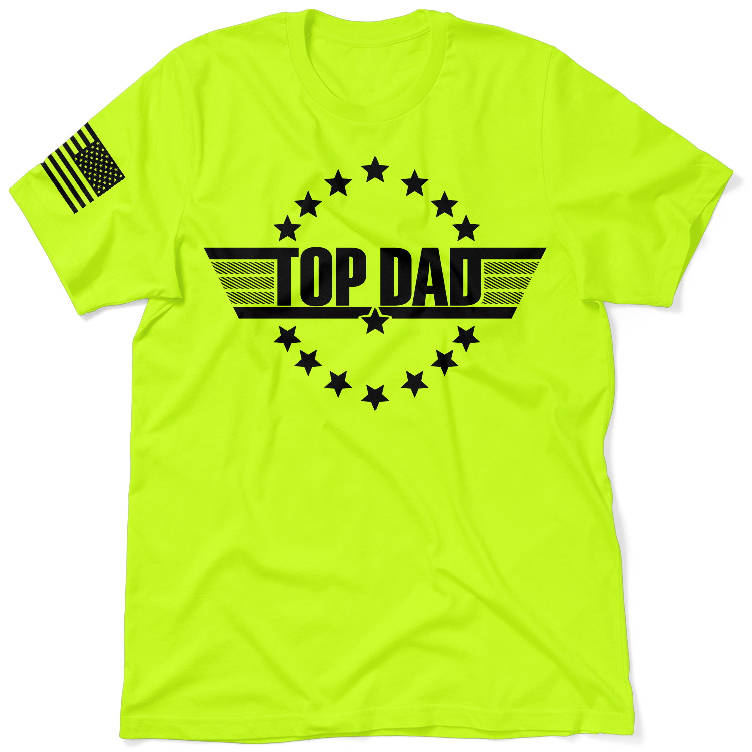 Top Dad - Safety Yellow T-Shirt