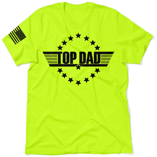 Top Dad - Safety Yellow T-Shirt