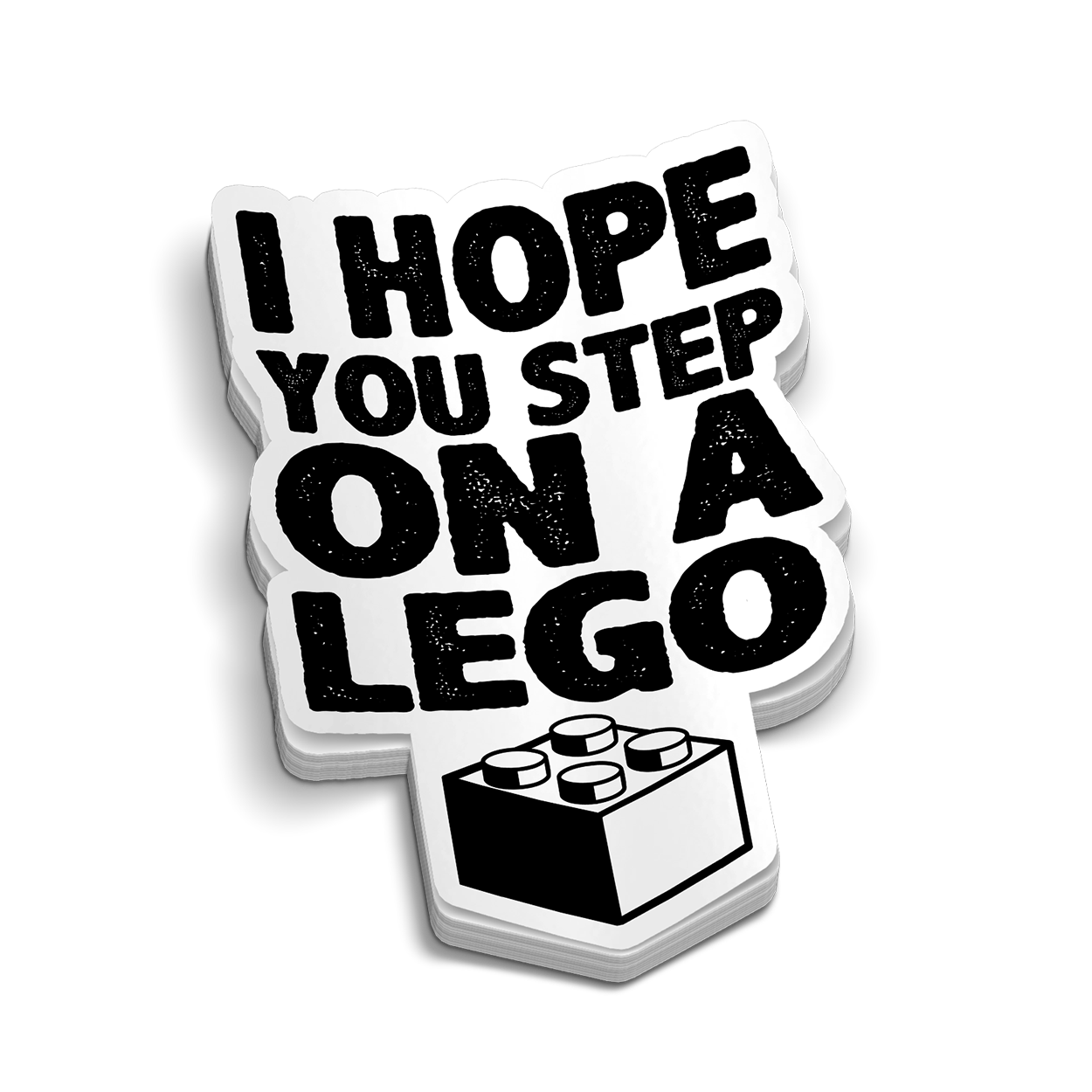 Step On A Lego Hard Hat Decal