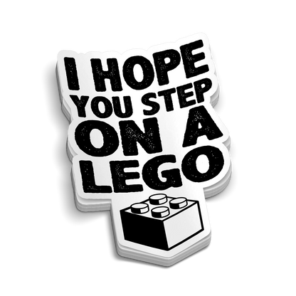 Step On A Lego Hard Hat Decal