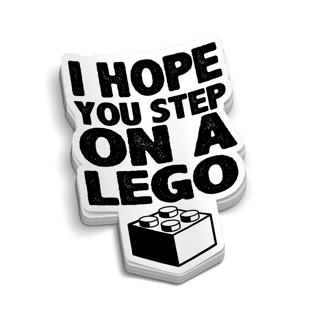 Step On A Lego Hard Hat Decal