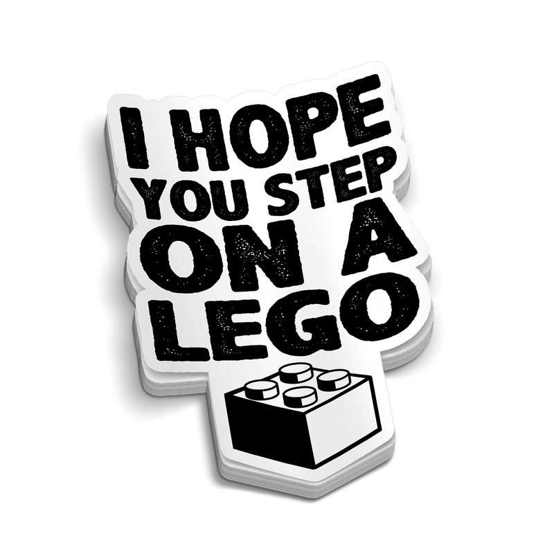 Step On A Lego Hard Hat Decal