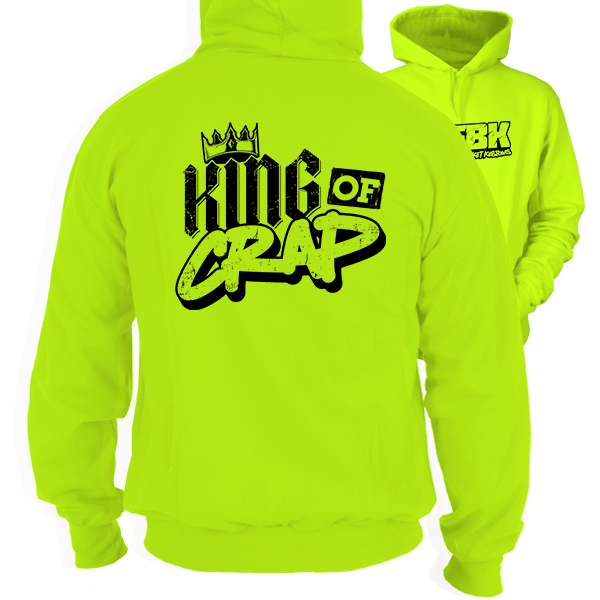 FunBucket Kustoms - King Of Crap - Safety Hi-Vis Hoodie Workwear