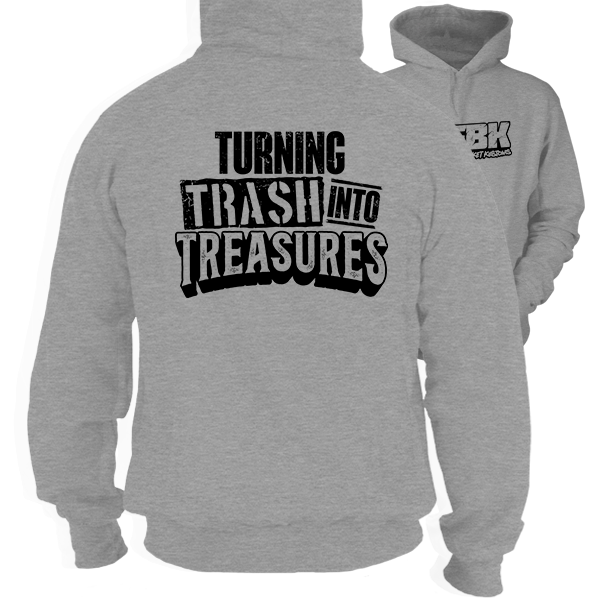 Fun Bucket Kustoms - Trash Into Treasures - Safety Hi-Vis Hoodie Workwear