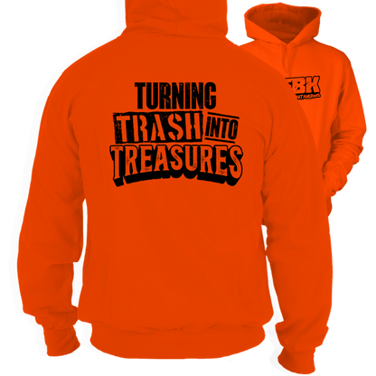 Fun Bucket Kustoms - Trash Into Treasures - Safety Hi-Vis Hoodie Workwear