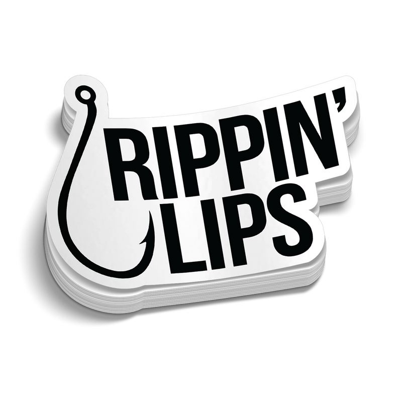 Rippin' Lips Hard Hat Decal