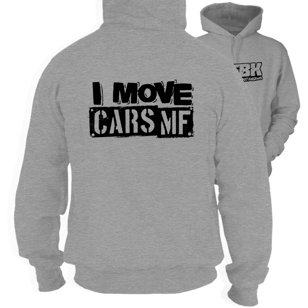 Fun Bucket Kustoms - I Move Cars MF - Safety Hi-Vis Hoodie Workwear