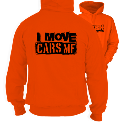 Fun Bucket Kustoms - I Move Cars MF - Safety Hi-Vis Hoodie Workwear