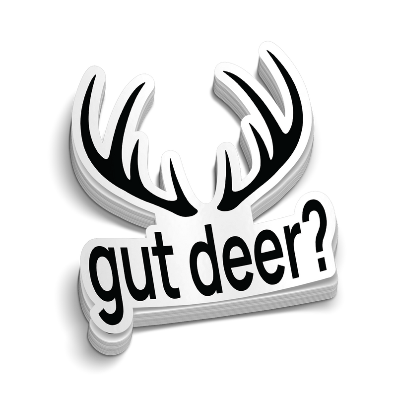 Gut Deer? Hard Hat Decal