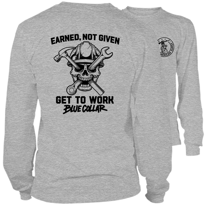 Earned Not Given - Long Sleeve Safety Hi-Vis T-Shirt