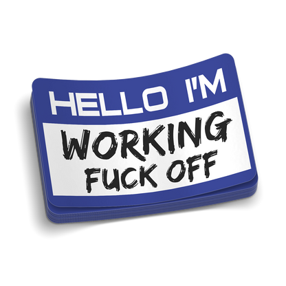 Hello Hard Hat Decal