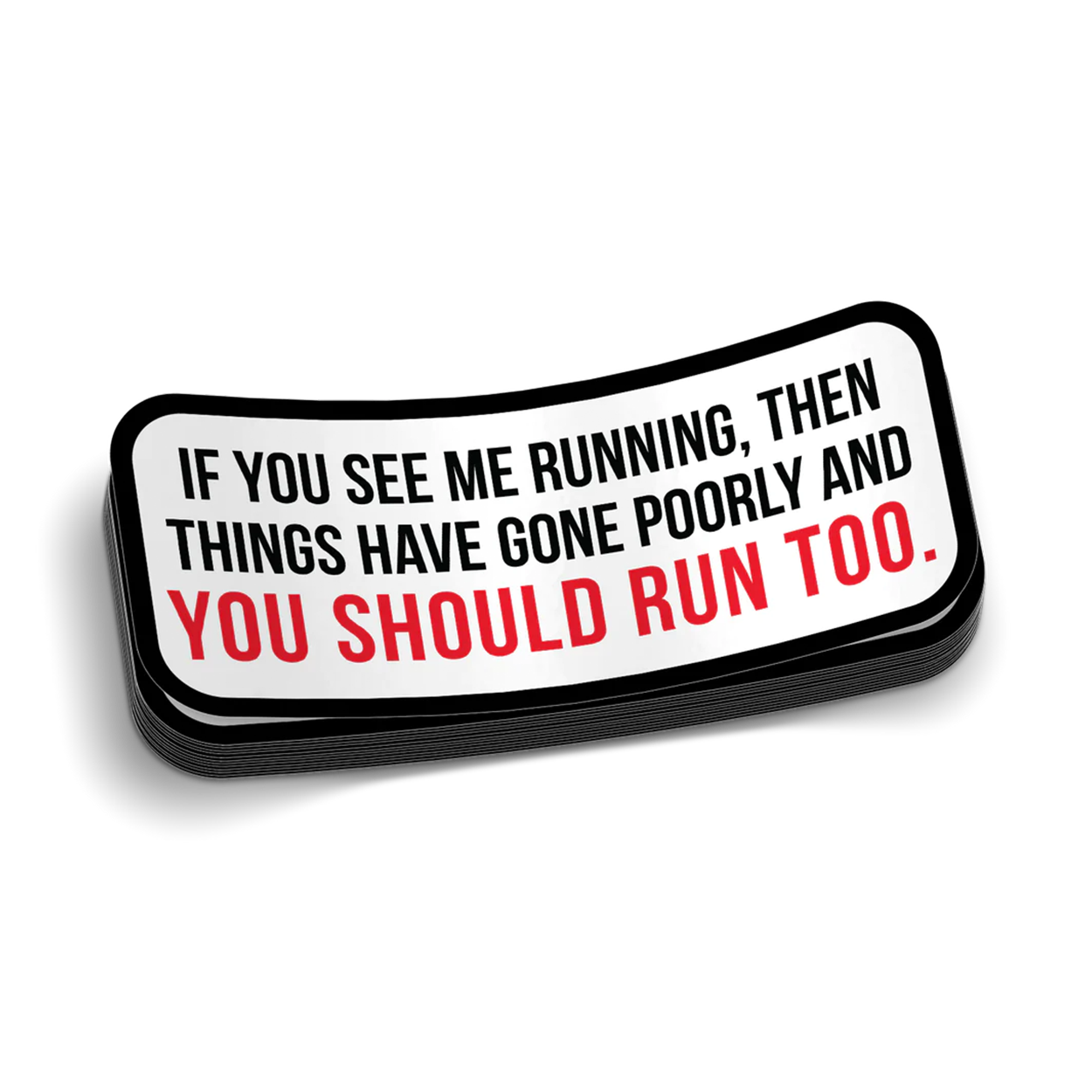 Run Hard Hat Decal