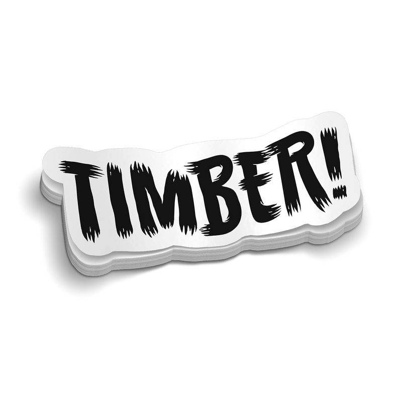 Timber Hard Hat Decal