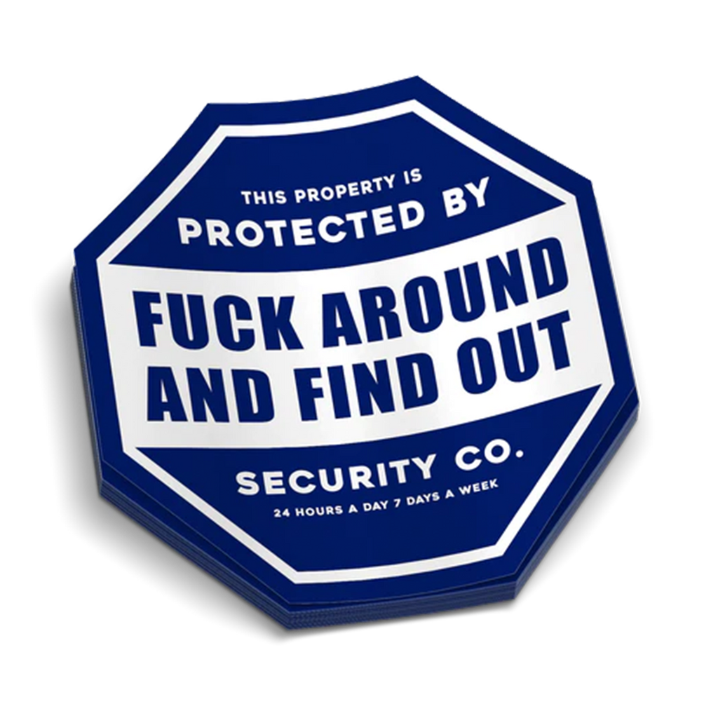 FAFO Security Decal