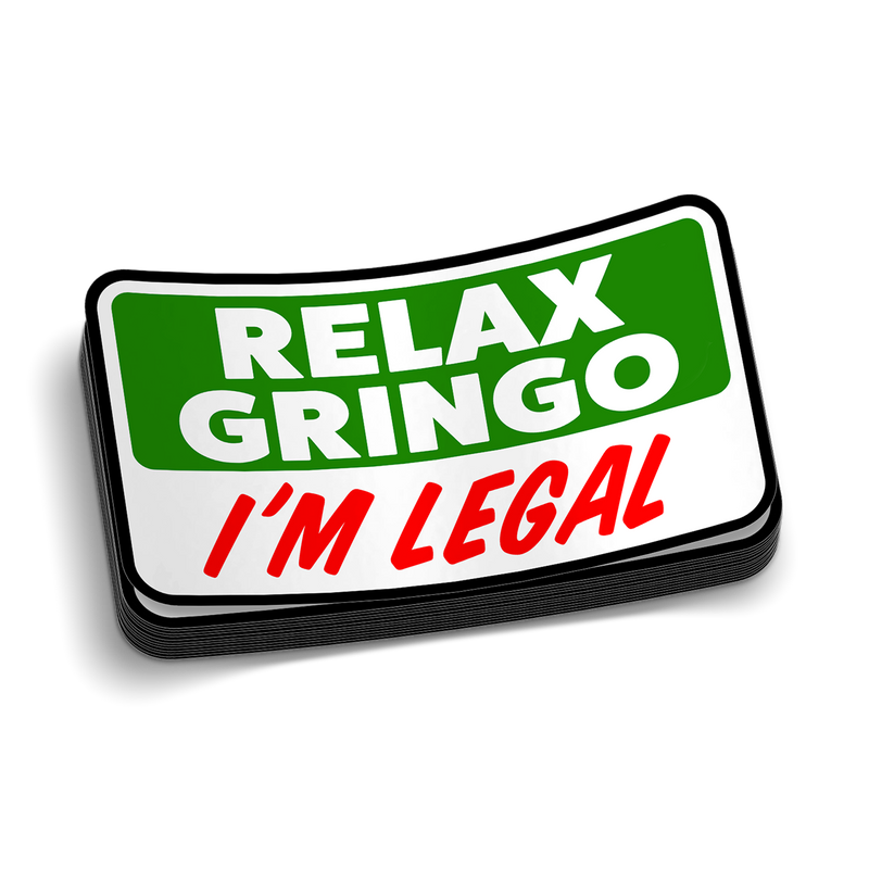 Relax Gringo Hard Hat Decal