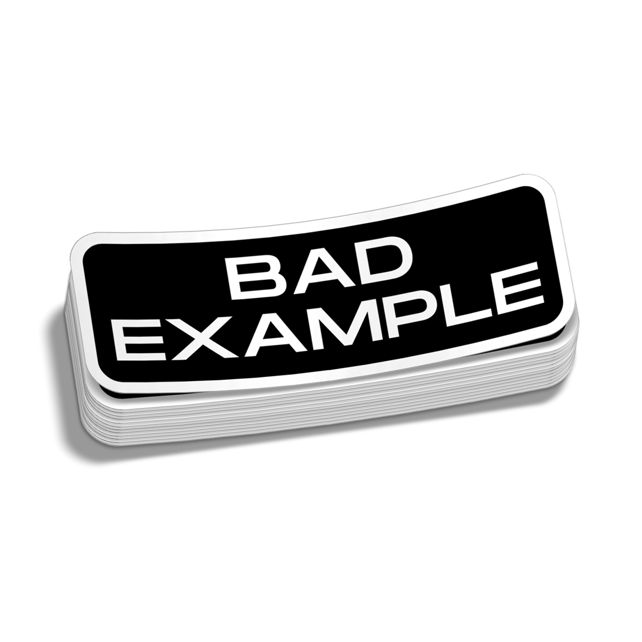 Bad Example - Hard Hat Decal