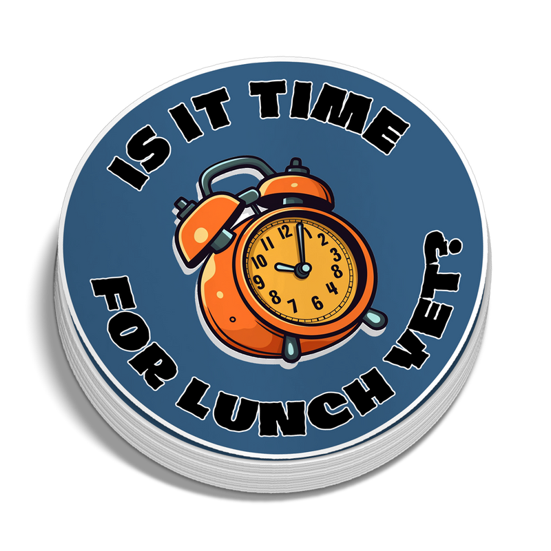 Lunch Time - Hard Hat Decal