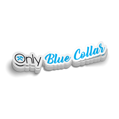 Only Blue Collar - Hard Hat Decal