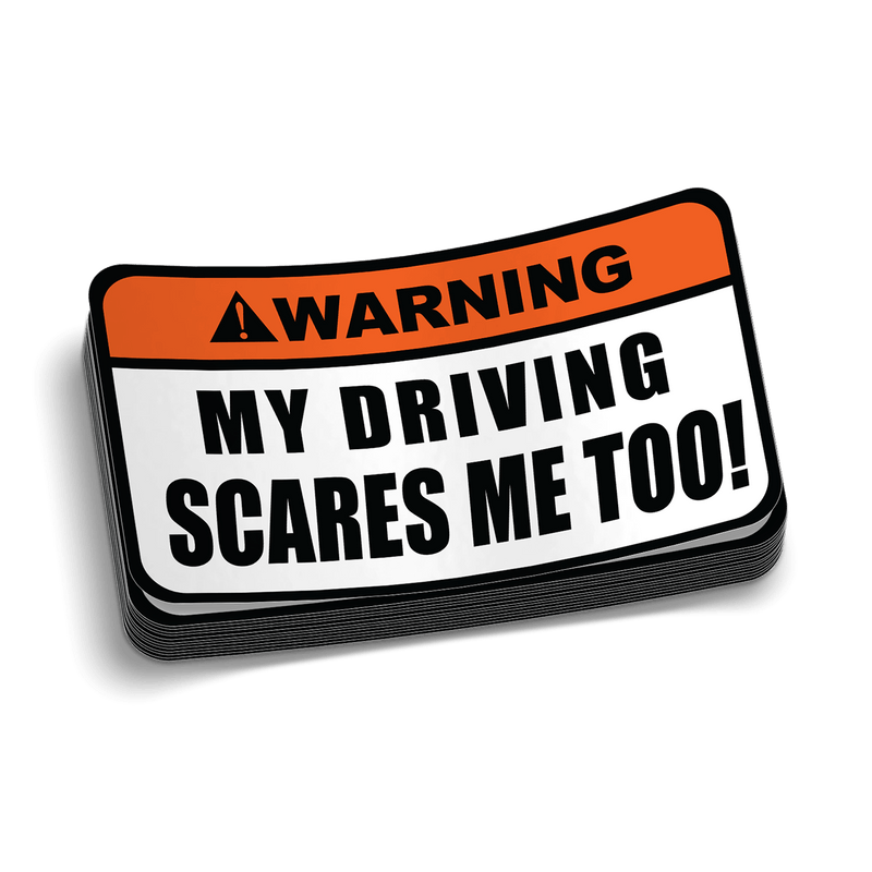 Driving Warning Decal