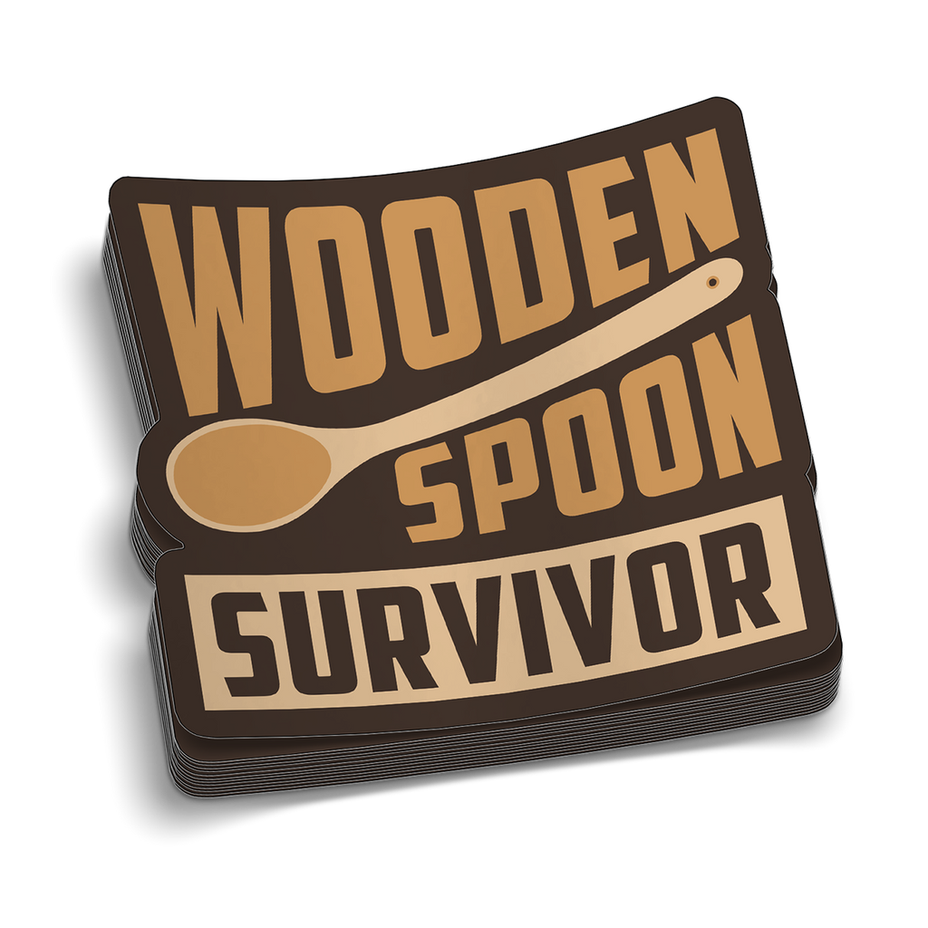 Wooden Spoon Hard Hat Decal